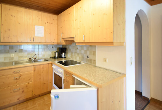 Küche Ferienwohnung Plattenkogelblick