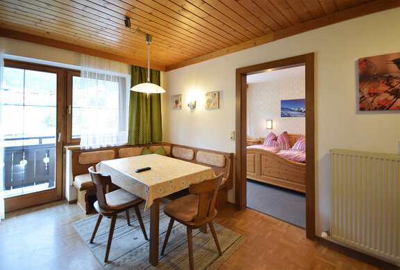 Wohnraum Ferienwohnung Plattenkogelblick